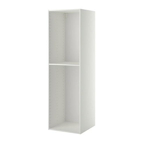 МЕТОД Каркас высокого шкафа - белый, 60x60x200 см