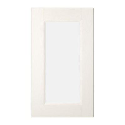 РАМШЁ Стеклянная дверь - белый, 30x92 см