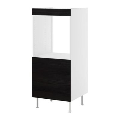 ФАКТУМ Высок шкаф д духовки+2 ящика - Гношё черный ФАКТУМ Высок шкаф д духовки+2 ящика - Гношё черный