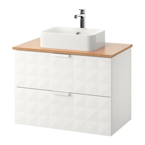 Godmorgon Color Crowik Cabinet With Countertop 45x32 Sink