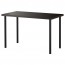 ЛИННМОН / АДИЛЬС Стол - черно-коричневый/черный