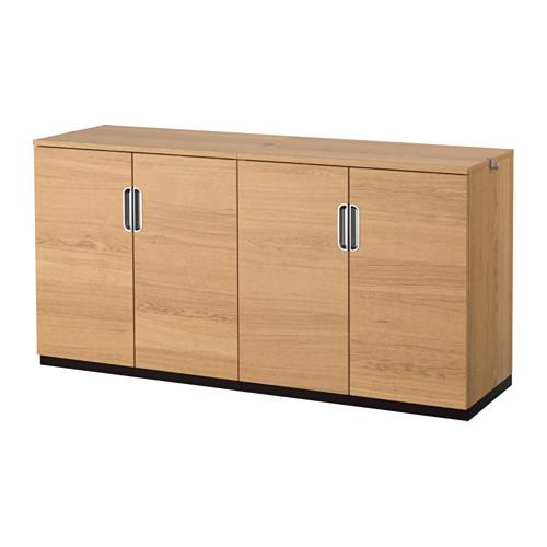 ГАЛАНТ Комбинация для хранения с дверцами - дубовый шпон ГАЛАНТ Комбинация для хранения с дверцами - дубовый шпон