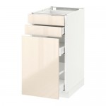 МЕТОД / МАКСИМЕРА Нплн шк с вдв мдл/2 фрнт - 40x60 см, Рингульт глянцевый кремовый, белый