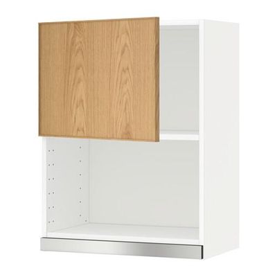 МЕТОД Навесной шкаф для СВЧ-печи - 60x80 см, Экестад дуб, белый МЕТОД Навесной шкаф для СВЧ-печи - 60x80 см, Экестад дуб, белый