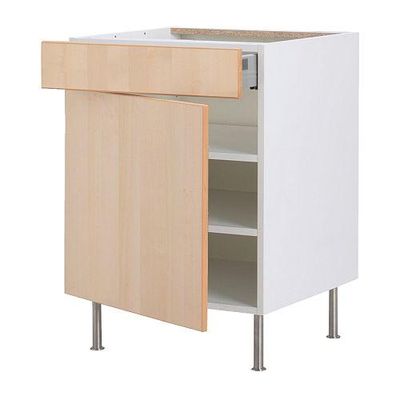 ФАКТУМ Напольн шкаф с полкой/ящиком/дверью - Нексус березовый шпон, 40 см ФАКТУМ Напольн шкаф с полкой/ящиком/дверью - Нексус березовый шпон, 40 см