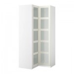 ПАКС Гардероб угловой - Пакс Бергсбу матовое стекло/белый, белый ПАКС Гардероб угловой - Пакс Бергсбу матовое стекло/белый, белый