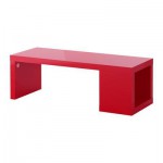 ЛАКК Журнальный стол - глянцевый красный