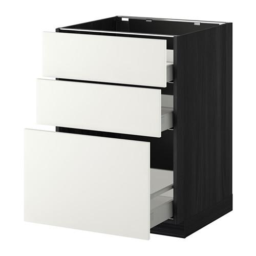 METOD напольн шкаф 3фрнт пнл/2низк/1ср ящ METOD напольн шкаф 3фрнт пнл/2низк/1ср ящ