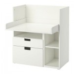 СТУВА Стол с 2 ящиками - белый