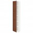 МЕТОД Высок шкаф с полками - белый, Филипстад коричневый, 40x37x200 см