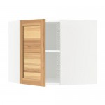 МЕТОД Угловой навесной шкаф с полками - белый, Торхэмн естественный ясень, 68x60 см МЕТОД Угловой навесной шкаф с полками - белый, Торхэмн естественный ясень, 68x60 см