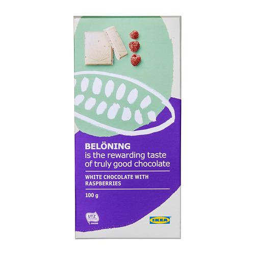 BELÖNING белый шоколад малина Сертификат UTZ BELÖNING белый шоколад малина Сертификат UTZ