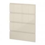 МЕТОД 4 фронтальн панели д/посудом машины - Воксторп глянцевый светло-бежевый