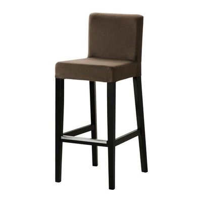 ХЕНРИКСДАЛЬ Стул барный - Дансбу классический коричневый, коричнево-чёрный, 74 см