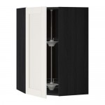 МЕТОД Угл нвсн шкф с вращающ секц - под дерево черный, Сэведаль белый, 68x100 см МЕТОД Угл нвсн шкф с вращающ секц - под дерево черный, Сэведаль белый, 68x100 см