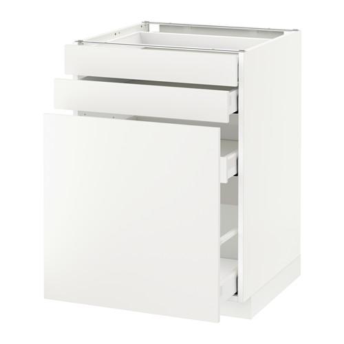 МЕТОД / МАКСИМЕРА Нплн шк с вдв мдл/2 фрнт - белый, Хэггеби белый, 60x60 см