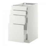 МЕТОД / ФОРВАРА Напольн шкаф 4 фронт панели/4 ящика - 40x60 см, Хэггеби белый, белый МЕТОД / ФОРВАРА Напольн шкаф 4 фронт панели/4 ящика - 40x60 см, Хэггеби белый, белый