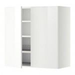МЕТОД Навесной шкаф с посуд суш/2 дврц - белый, Рингульт глянцевый белый, 80x80 см