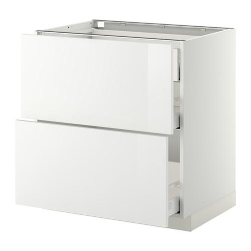 METOD/MAXIMERA наполн шк 2 фрнт/3 средн ящ цвет алюминия METOD/MAXIMERA наполн шк 2 фрнт/3 средн ящ цвет алюминия