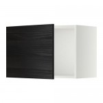 МЕТОД Шкаф навесной - белый, Тингсрид под дерево черный, 60x40 см