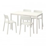 МЕЛЬТОРП / ЯН-ИНГЕ Стол и 4 стула