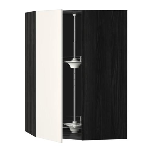 МЕТОД Угл нвсн шкф с вращающ секц - под дерево черный, Веддинге белый, 68x100 см МЕТОД Угл нвсн шкф с вращающ секц - под дерево черный, Веддинге белый, 68x100 см