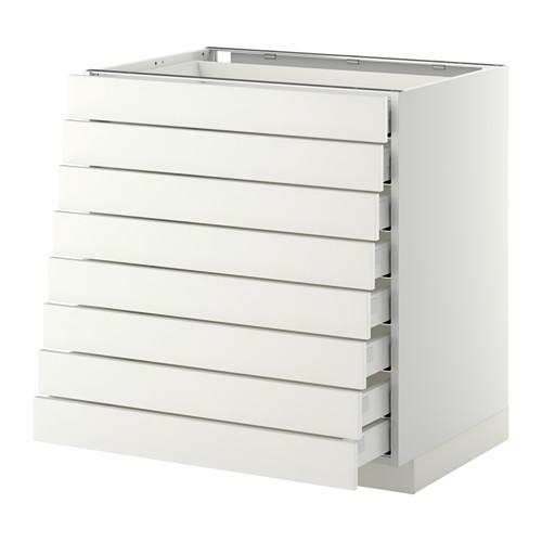 METOD/MAXIMERA наполн шкаф 8 фронт/8 низк ящиков цвет алюминия METOD/MAXIMERA наполн шкаф 8 фронт/8 низк ящиков цвет алюминия