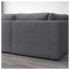 ВИМЛЕ 6-местный п-образный диван - с открытым торцом/Гуннаред классический серый