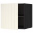 МЕТОД Верх шкаф на холодильн/морозильн - под дерево черный, Хитарп белый с оттенком, 60x60 см