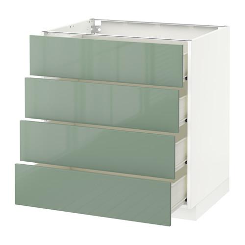 МЕТОД / ФОРВАРА Напольн шкаф 4 фронт панели/4 ящика - белый, Калларп глянцевый светло-зеленый, 80x60 см МЕТОД / ФОРВАРА Напольн шкаф 4 фронт панели/4 ящика - белый, Калларп глянцевый светло-зеленый, 80x60 см