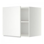МЕТОД Верх шкаф на холодильн/морозильн - 60x60 см, Нодста белый/алюминий, белый