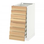 МЕТОД / ФОРВАРА Наполн шкаф 8 фронт/8 низк ящиков - белый, Торхэмн естественный ясень, 40x60 см МЕТОД / ФОРВАРА Наполн шкаф 8 фронт/8 низк ящиков - белый, Торхэмн естественный ясень, 40x60 см