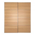 ИЛЬСЕНГ Пара раздвижных дверей - 200x236 см, устройство д/плавн закрывания