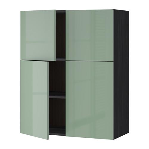 METOD навесной шкаф с полками/4дверцы