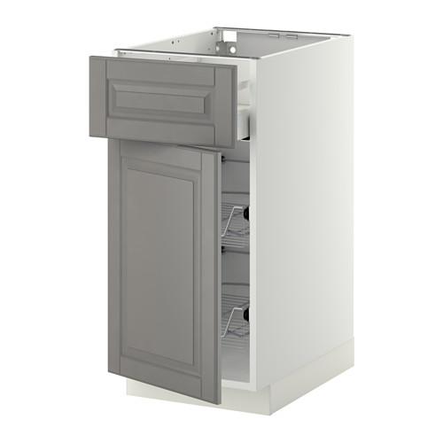 METOD/MAXIMERA напольн шкаф с пров корз/ящ/дверью оцинковка METOD/MAXIMERA напольн шкаф с пров корз/ящ/дверью оцинковка