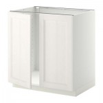 МЕТОД Напольн шкаф д раковины+2 двери - Лаксарби белый, белый МЕТОД Напольн шкаф д раковины+2 двери - Лаксарби белый, белый