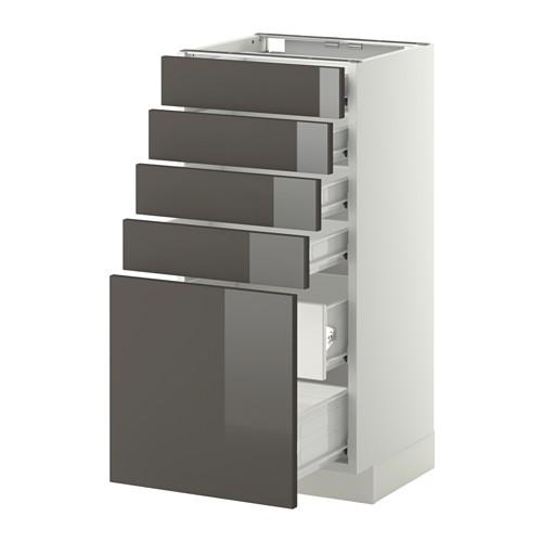 МЕТОД / ФОРВАРА Нплн шк 5фронт/4нзк/2срд ящ - белый, Рингульт глянцевый серый, 40x37 см МЕТОД / ФОРВАРА Нплн шк 5фронт/4нзк/2срд ящ - белый, Рингульт глянцевый серый, 40x37 см