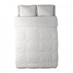 БЛОСИППА Пододеяльник и 2 наволочки - белый, 200x200/50x70 см