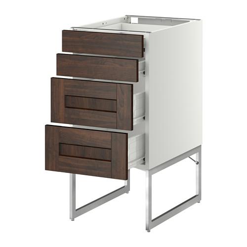 МЕТОД / ФОРВАРА Нплн шк 4 фронт/2 низк/2средн ящ - 40x60x60 см, Эдсерум под дерево коричневый, белый МЕТОД / ФОРВАРА Нплн шк 4 фронт/2 низк/2средн ящ - 40x60x60 см, Эдсерум под дерево коричневый, белый