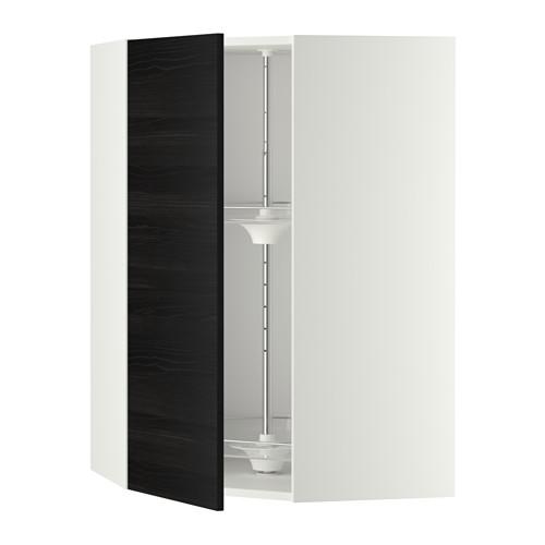 METOD угл нвсн шкф с вращающ секц белый/Тингсрид черный 67.5x67.5x100 cm METOD угл нвсн шкф с вращающ секц белый/Тингсрид черный 67.5x67.5x100 cm