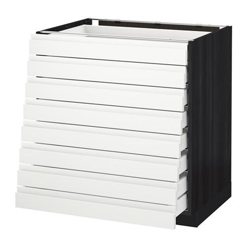 METOD/MAXIMERA наполн шкаф 8 фронт/8 низк ящиков цвет алюминия METOD/MAXIMERA наполн шкаф 8 фронт/8 низк ящиков цвет алюминия