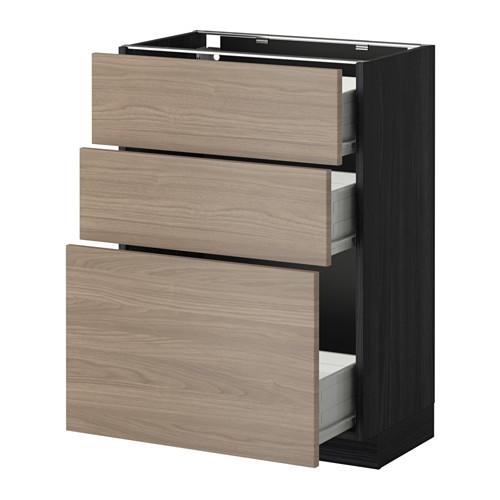 МЕТОД / ФОРВАРА Нплн шк 3 фрнт/3 средн ящика - под дерево черный, Брокхульт под грецкий орех светло-серый, 60x37 см МЕТОД / ФОРВАРА Нплн шк 3 фрнт/3 средн ящика - под дерево черный, Брокхульт под грецкий орех светло-серый, 60x37 см