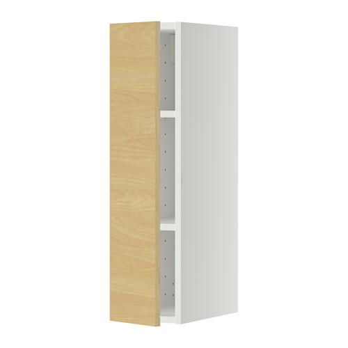 МЕТОД Шкаф навесной с полкой - 20x80 см, Тингсрид под березу, белый МЕТОД Шкаф навесной с полкой - 20x80 см, Тингсрид под березу, белый