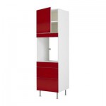 ФАКТУМ Высок шкаф для дух с дверью/3 ящ - Абстракт красный ФАКТУМ Высок шкаф для дух с дверью/3 ящ - Абстракт красный