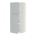 МЕТОД Навесной шкаф с полками/2дверцы - 40x100 см, Веддинге серый, белый МЕТОД Навесной шкаф с полками/2дверцы - 40x100 см, Веддинге серый, белый