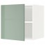 МЕТОД Верх шкаф на холодильн/морозильн - белый, Калларп глянцевый светло-зеленый, 60x60 см