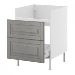 ФАКТУМ Напольн шкаф с 1 ящ д/мойки ДУМШЁ - Лидинго серый, 60 см ФАКТУМ Напольн шкаф с 1 ящ д/мойки ДУМШЁ - Лидинго серый, 60 см