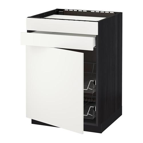 МЕТОД / МАКСИМЕРА Нплн шк д/врч пнл/ящ/2првл крзн - под дерево черный, Хэггеби белый