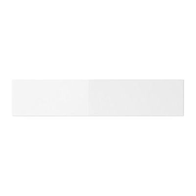 АБСТРАКТ Фронтальная панель ящика - глянцевый белый, 40x13 см
