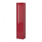 ГОДМОРГОН Шкаф высокий - глянцевый красный